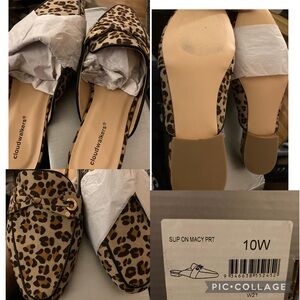Cloudwalkers Women's Leopard Print Loafers wide width